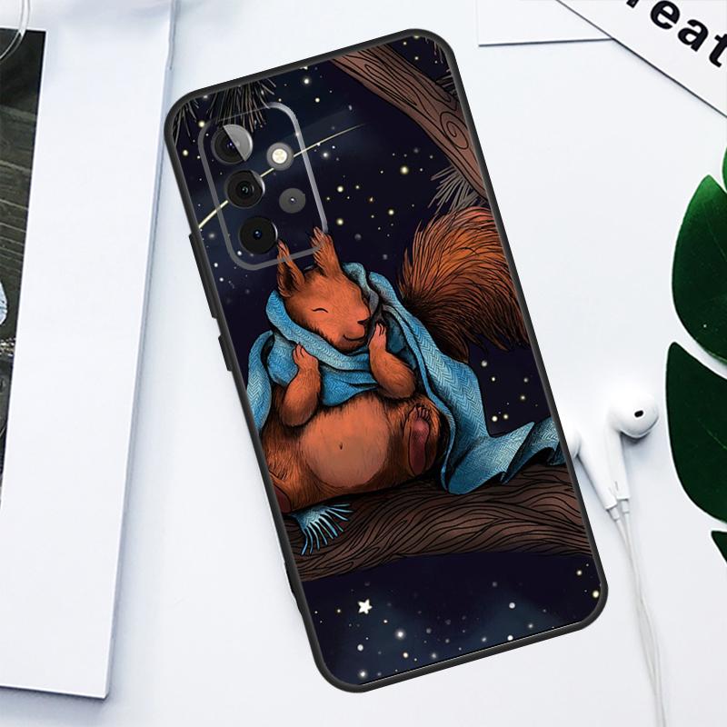 Милый животный бельчонок для Samsung Galaxy A34 A54 A14 A13 A23 A33 A53 A73 A51 A71 A12 A22 A32 A52 Чехол для телефона