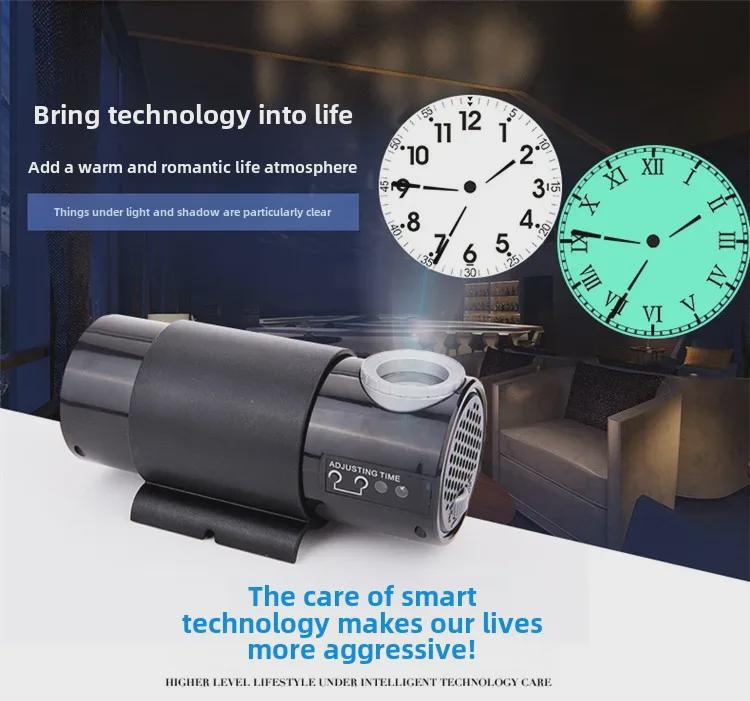 Светодиодные проекционные часы и ночник: Большой дисплей с электронным проекционным фонарем