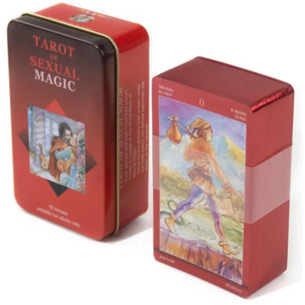 Wondering Spirit Tarot 78pcs In a Tin Metal Box Gold-plated Edge Tarot Cards For Divination Tarot Deck Beautiful Package