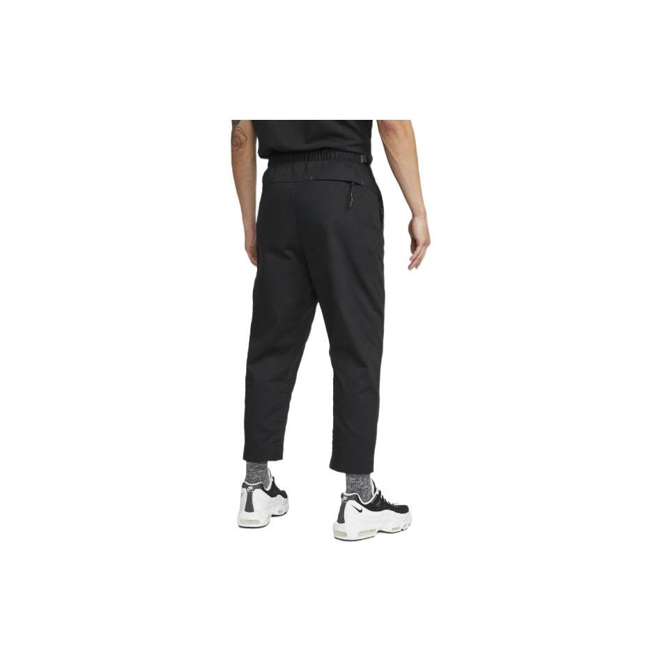 Nike Однотонные спортивные брюки на шнурке, мужские штаны, черные DM5548-010