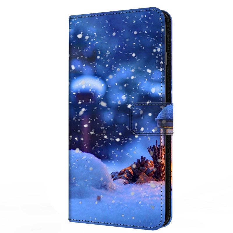 Чехол для Xiaomi Poco F7 F 7 с подставкой-книжка из кожи Merry Christmas Магнитный кошелек-защита Redmi Turbo 4 Pro
