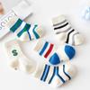 Korean Fashion Stripe Patchworkins Socks Baby Cotton Middle Tube Socks Newborn Infant Toddler Kids Boys Girls Socks 0-11 yearsOld