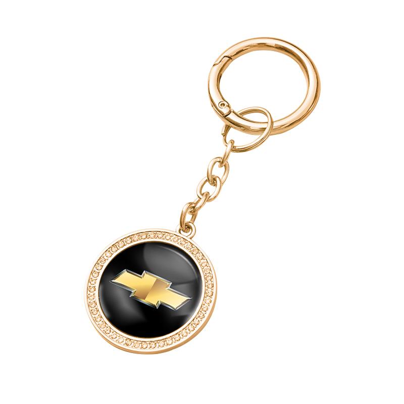 High Quality Car Logo Keychain Zinc Alloy Keyring For Chevrolet Bolt Spark Tahoe Z71 Aveo Impala Lacetti Malibu Sail SS Cruze SS