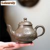 270ml Ancient Yixing Purple Clay Teapot Handmade High Pan Pot Raw Ore Crab Shell Cyan Mud Kettle With Strainer Zisha Teaset Gift