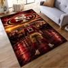 "Football Player with Stadium Background Rug - Non-slip Rug Suitable for Living Room and Bedroom Sofas Sofas"