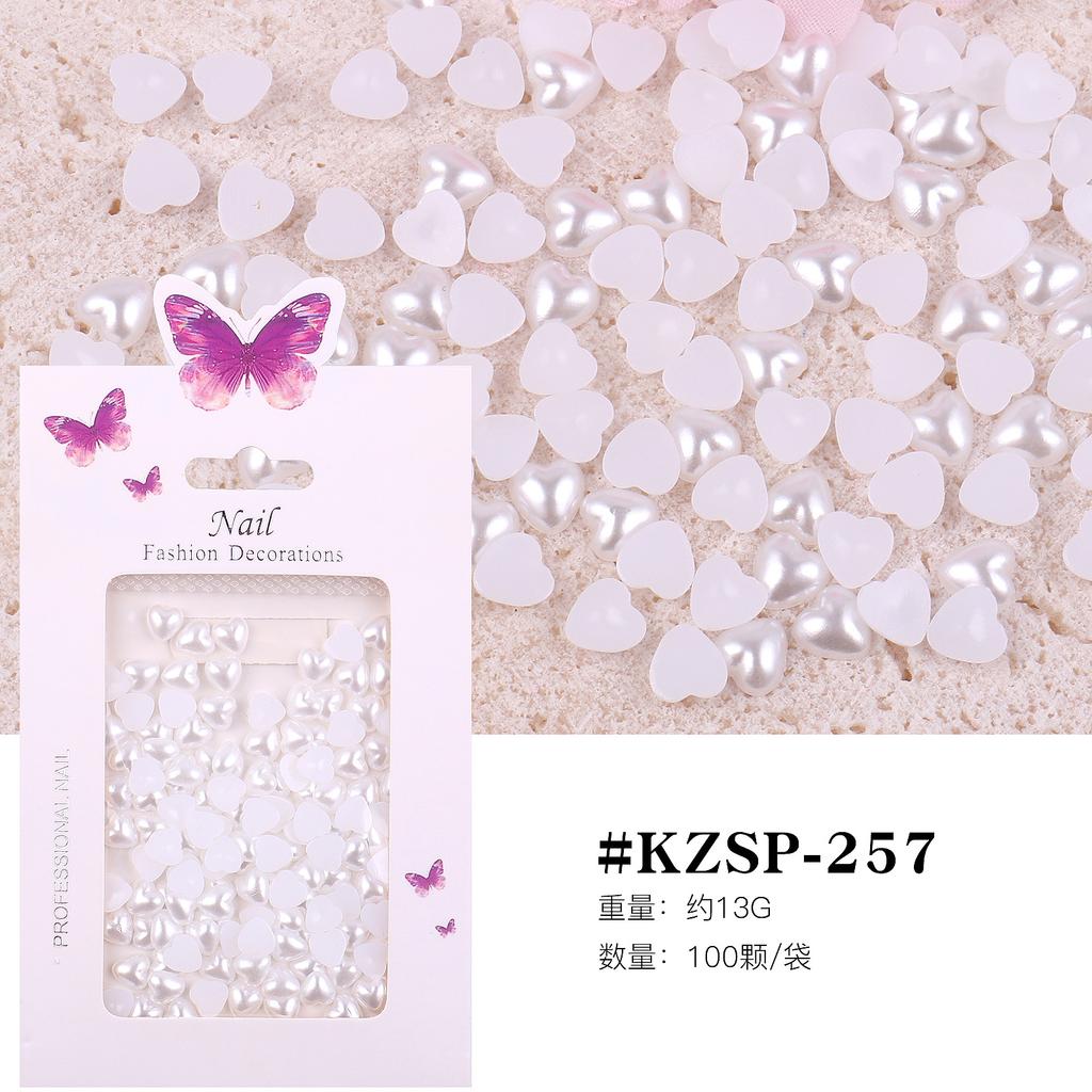 Bagged Three-Dimensional Butterfly Love Nail Art Jewelry Abs Resin Nail Art Pearl Nail Art Decoration Change