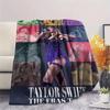 Taylor Swift printing Flannel Blanket Bedroom Sofa Camping Warm blanket Gifts for family and friends-MJ011
