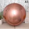 4D сфера 32 дюйма металлический зеркальный эффект декоративный воздушный шар для праздников и вечеринок наполнение гелием может плавать