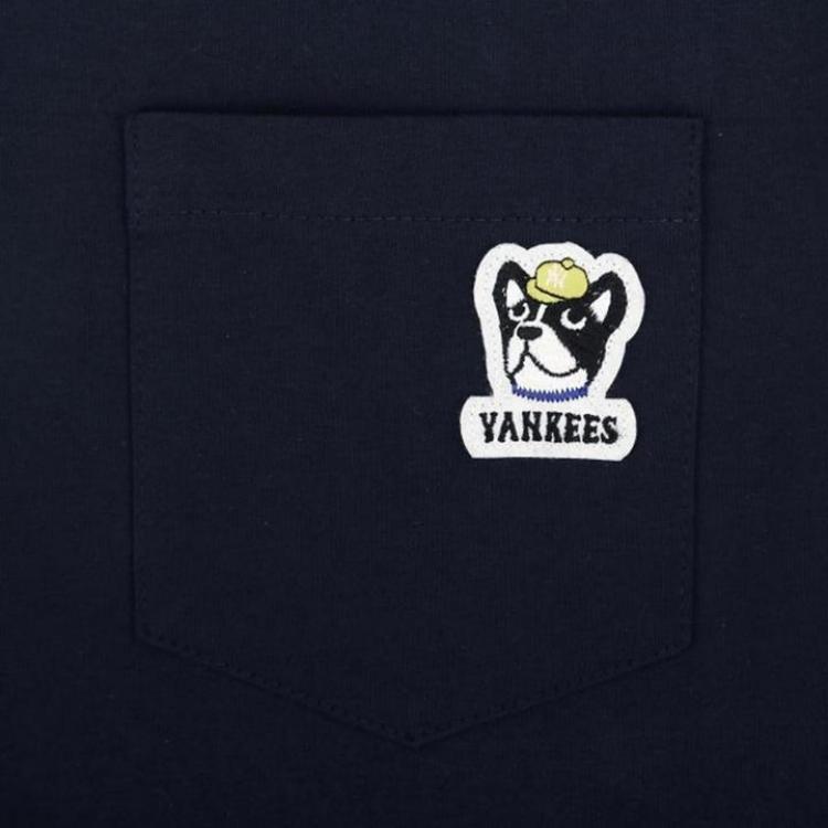 New MLB New York Yankees T Shirt Unisex Navy Blue 31TSC3031-50N