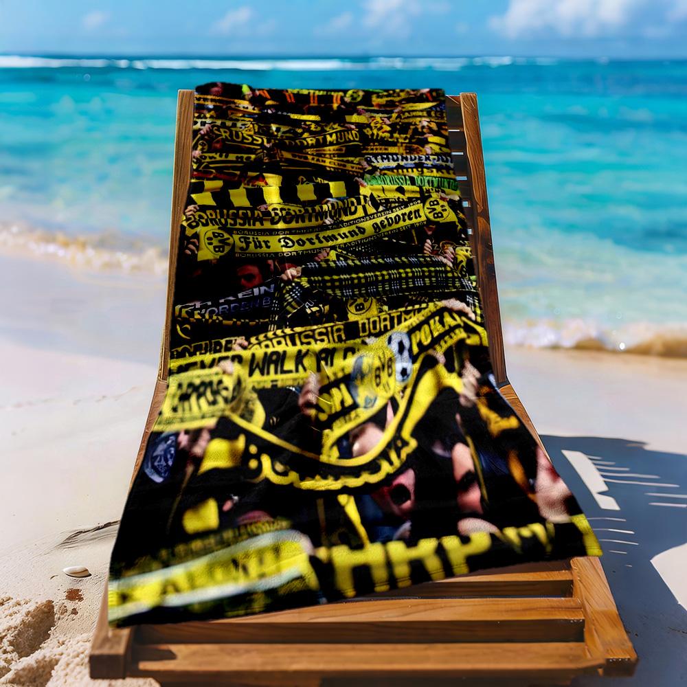 Borussia Dortmund Beach Towel Soft Durable Quickdry Comfortable Lightweight