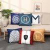 Letter Pillow, Simulated Silk Pillowcase, Sample Room, Sofa, Living Room Pillowcase, Office Lumbar Pillow, Modern and Simple