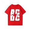 Футболки группы AC/DC для мужчин и женщин с ретро-принтами, классический европейский и американский метал-рок тренд, с коротким рукавом