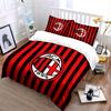 Red-black stripes, ACM logo. Bedding sets Duvet cover sets Duvet covers Pillowcases(1 * Duvet Cover 2 * Pillowcases without duvet insert)