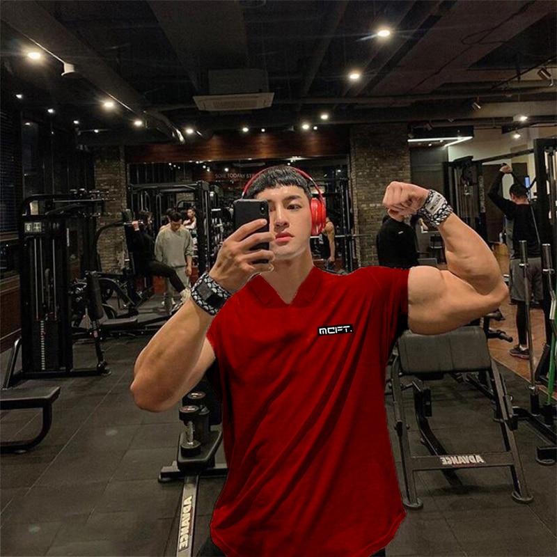 Muscleguys Summer High Quality Trend Men's Fitness Short-sleeve Polo Shirt Casual Lapel Versatile Short-sleeve T-shirt Men Daily Clothing