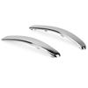 2 PCS Chrome Front Bumper Lower Trim Strips 735455056 735455057 Car Accessories For Fiat 500 2007-2015