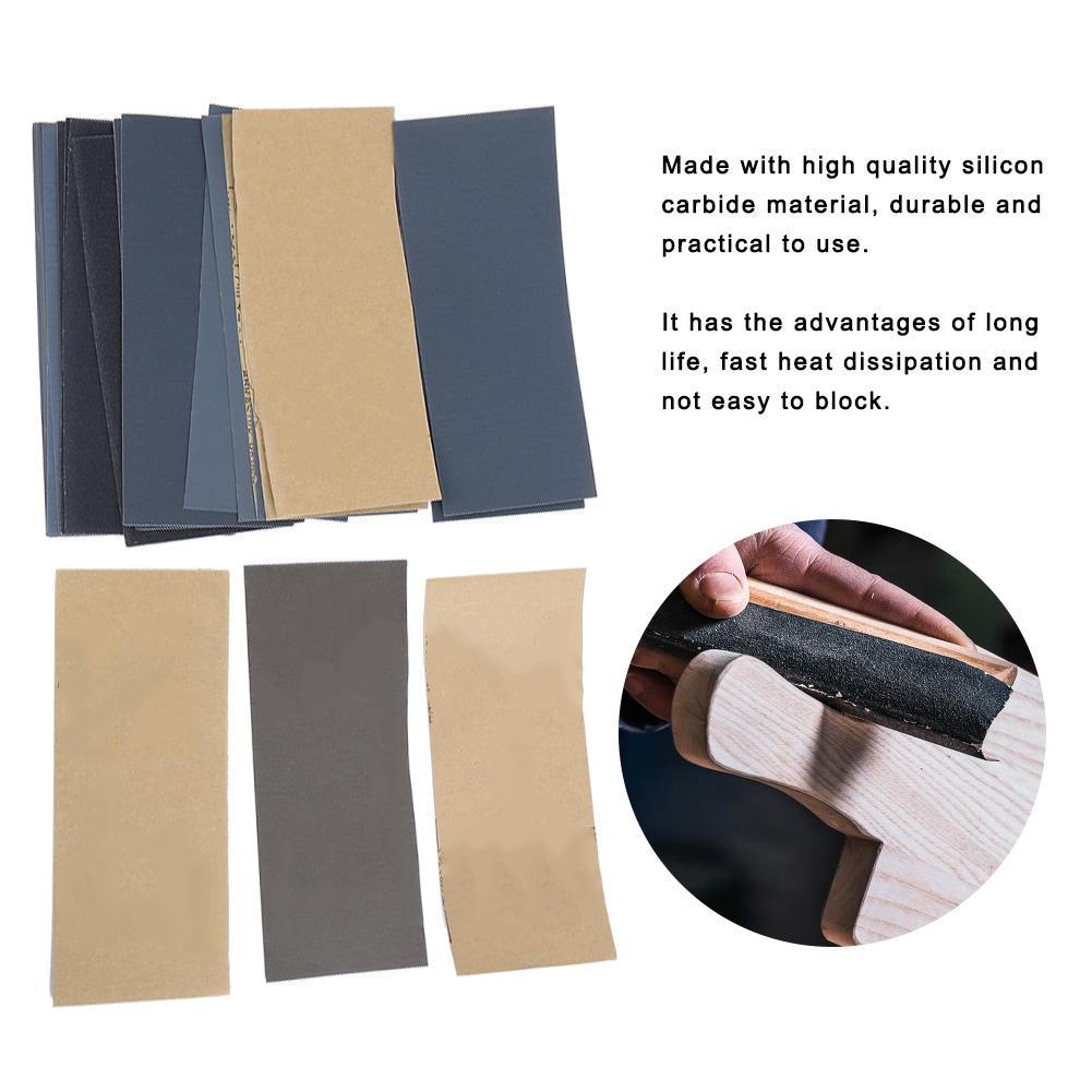 28pcs 120# 3000# Sandpaper Grinding Polishing Sanding Abrasive Paper Sheets Set