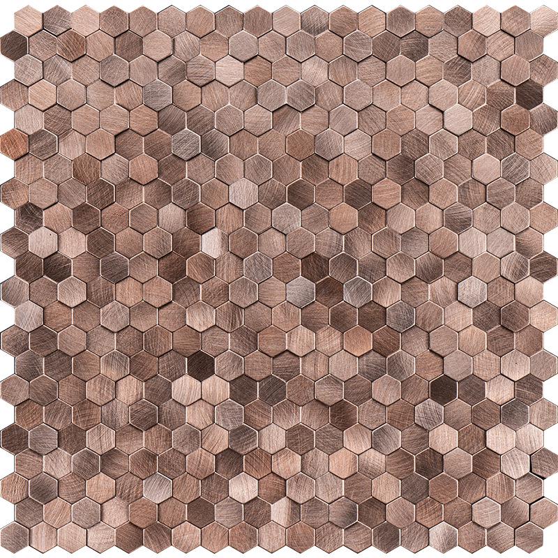 3D Шестиугольная Металлическая Мозаичная Обои для Стен Гостиной и Ванной Комнаты