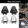 Мотоцикл Черный Хром 1 пара Задние крышки оси и необходимое крепежное оборудование Аксессуар Для моделей Harley Softail 2008-позднее