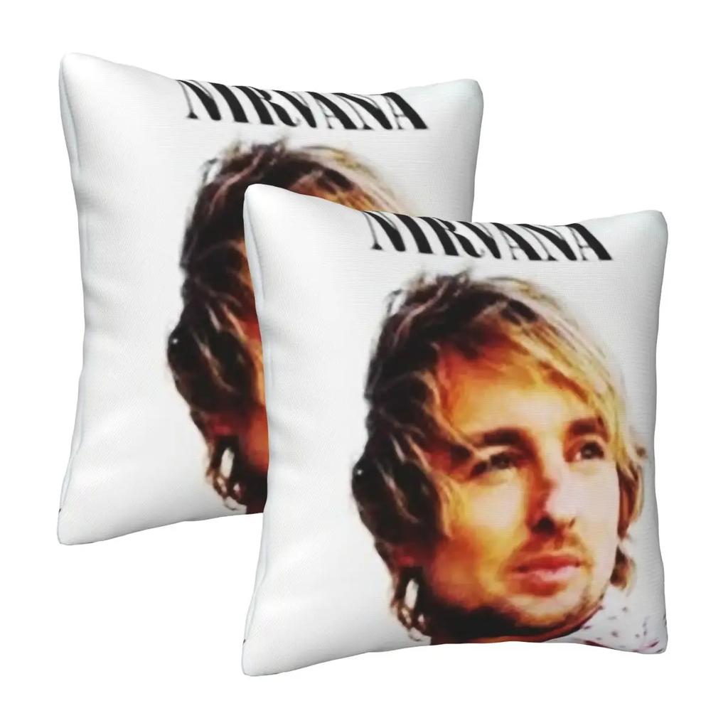Owen Wilson Funny 2 Pcs Square Pillowcase Pillow Cover Cushion Decor Comfort Throw Pillow For Home Living Room