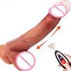 Вибратор с подогревом, фаллоимитатор для женщин, вибрирующий пенис, реалистичный фаллоимитатор, анальный секс-игрушки для взрослых, фаллоимитаторы, женский секс-инструмент, толкающий фаллоимитатор