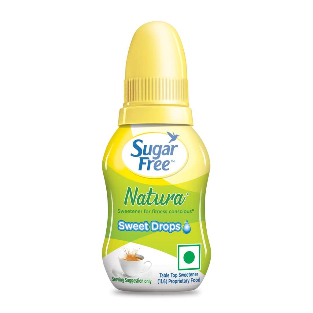 Sugar Free Natura Drops 10 Ml | Zero Calorie Sweetener | Sucralose Based Sugar Substitute | Heat Stable for Cooking Baking Beverages