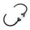 Visible Clear Glass Fuel Filter with Thickened 5/16-Inch Fuel Line And Hose Clamps Universal Oil Filter Kit
