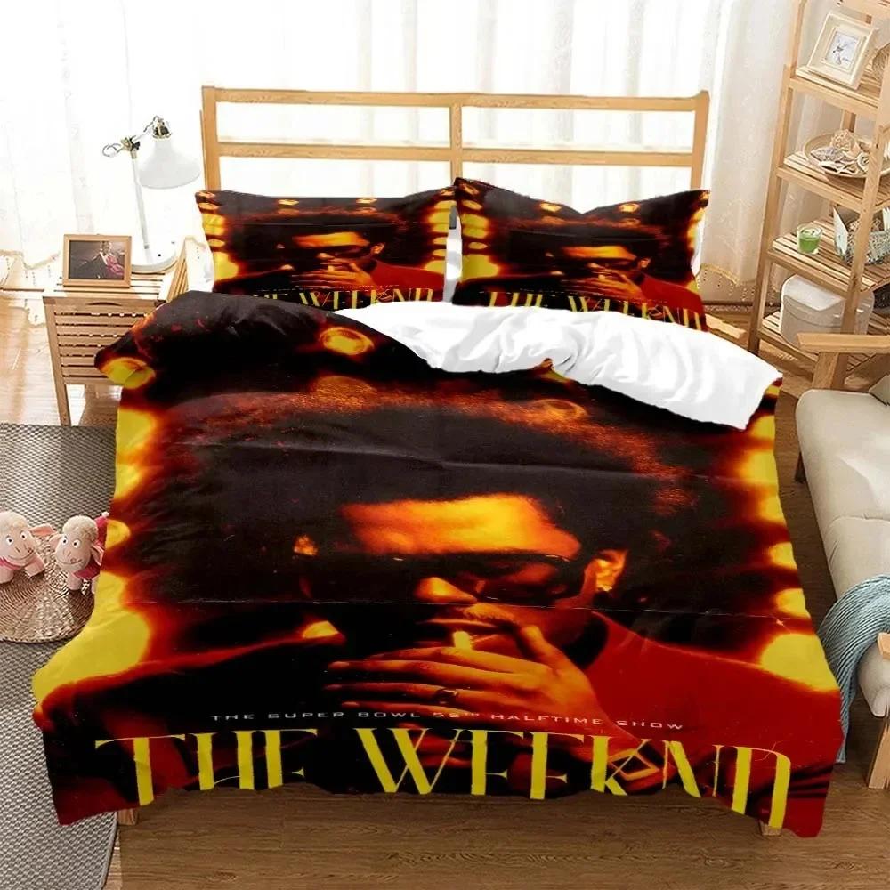 Comforter Die Weeknd Pop Singer 3D Fashion Printed Bedding Queen Bedding Set King Size Bedding Set Soft And Comfortable