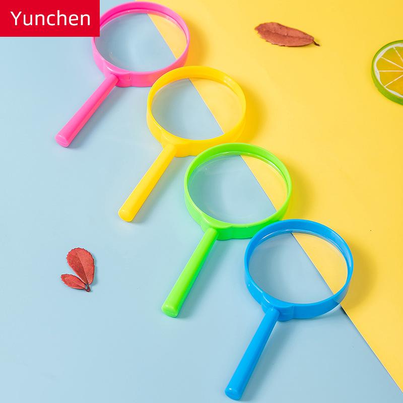 Kids' 60mm Handheld Color Magnifying Glass - Educational Science Toy