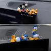 MINISO Cute Mickey and Donald Duck Car Ornaments Decorations | Healing in-Car Accessories |Dashboard & Monitor Mini Figurines for Women