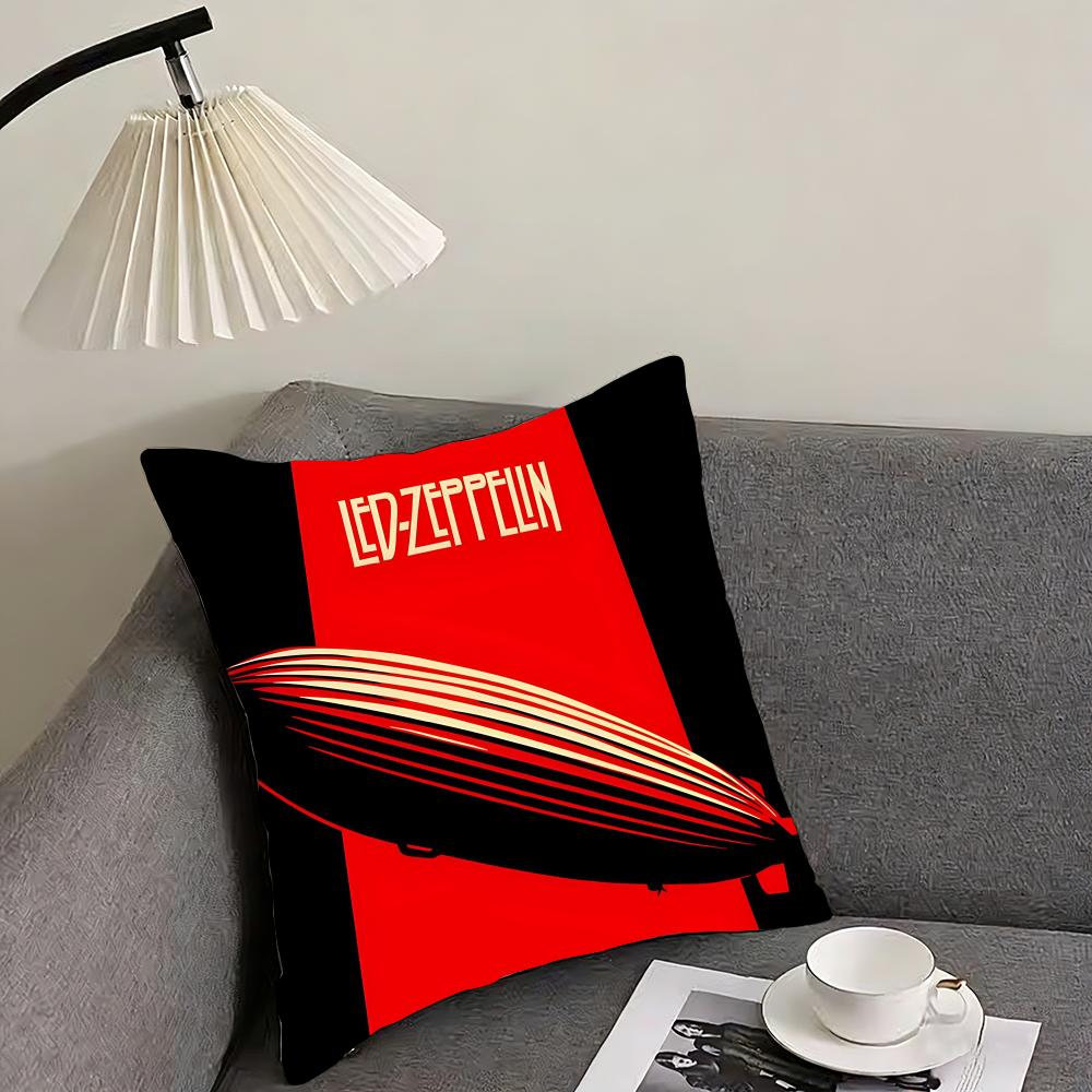 L-Led Zeppelinn Подушка-чехол Наволочка Ультрамягкая, приятная для кожи ткань Облачный комфорт и скрытая молния