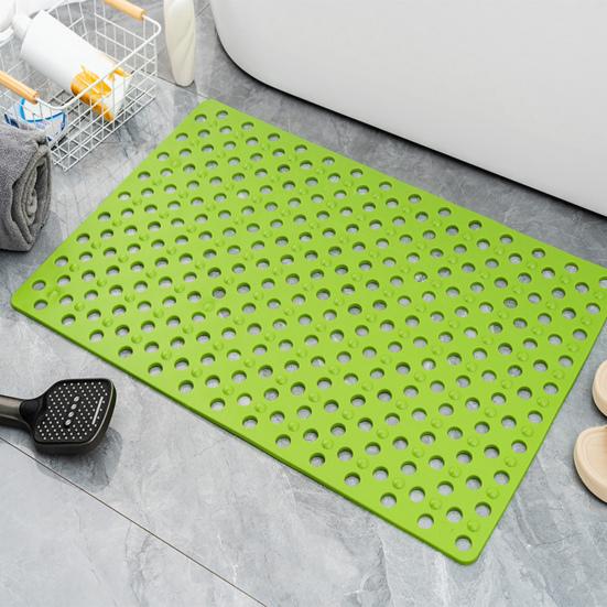 Bath Tub Shower Mat with Suction Cups Non-Slip Large Drainage Holes Design Wear Resistant