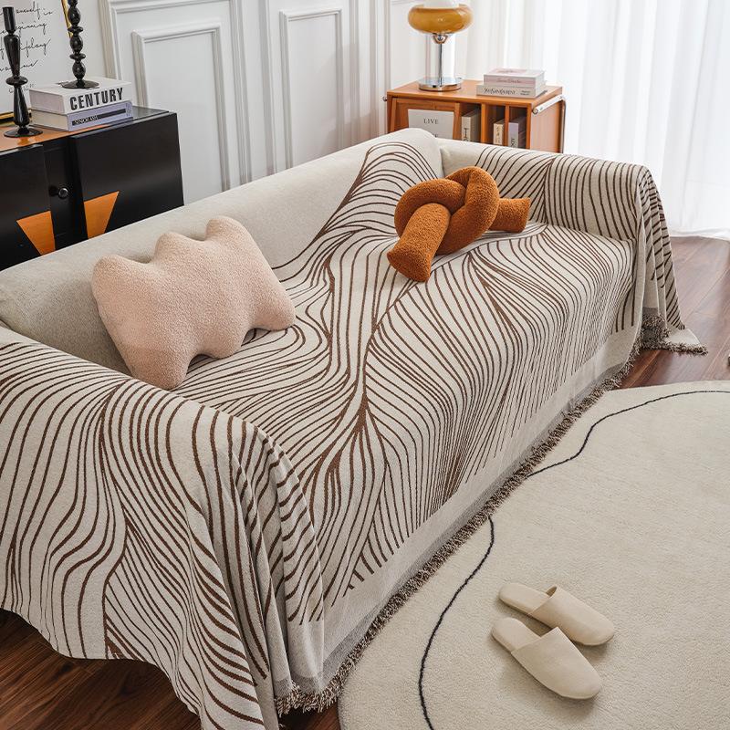 Чехол на диван, тканевый чехол для дивана, подушка для дивана, полотенце, простое современное полностью покрытое одеяло, не царапающий чехол для дивана, универсальный универсальный чехол на четыре сезона