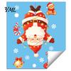 Waterproof PVC Stickers for Glass Doors Santa Claus Christmas Static Window Clings, with Snowflake Bear Party Decorations Store Bell Patterns,