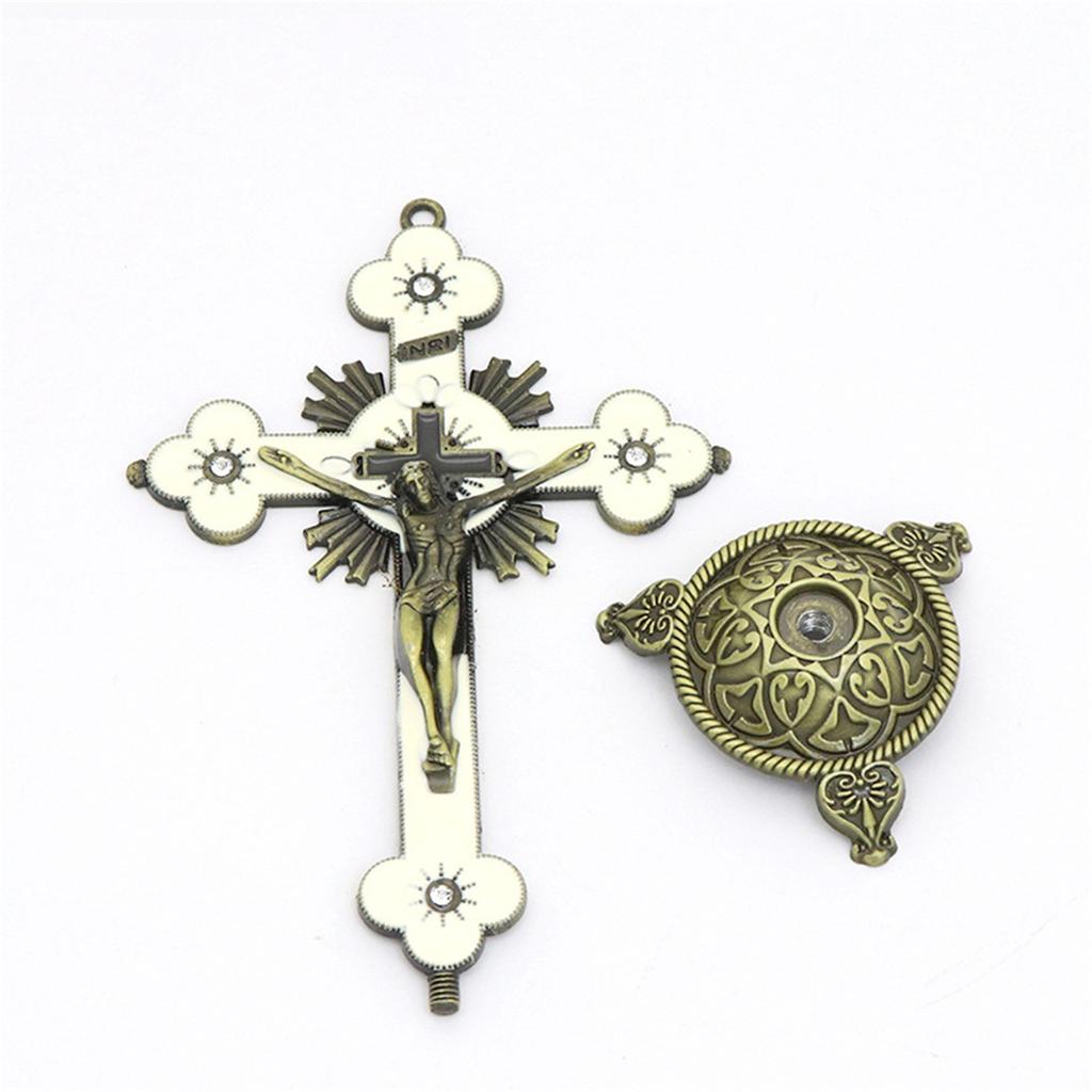 Christian Catholic Cross Decoration Ornament Catholic Symbol Statue Crucifix Pendant Desktop Decoration