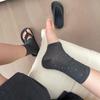 Miu Polka Dot Stepping Socks Cover Women'S Spring And Summer Korean Thin Gray Half-Section Stacking Socks Margiela Open-Toed Leg Cover