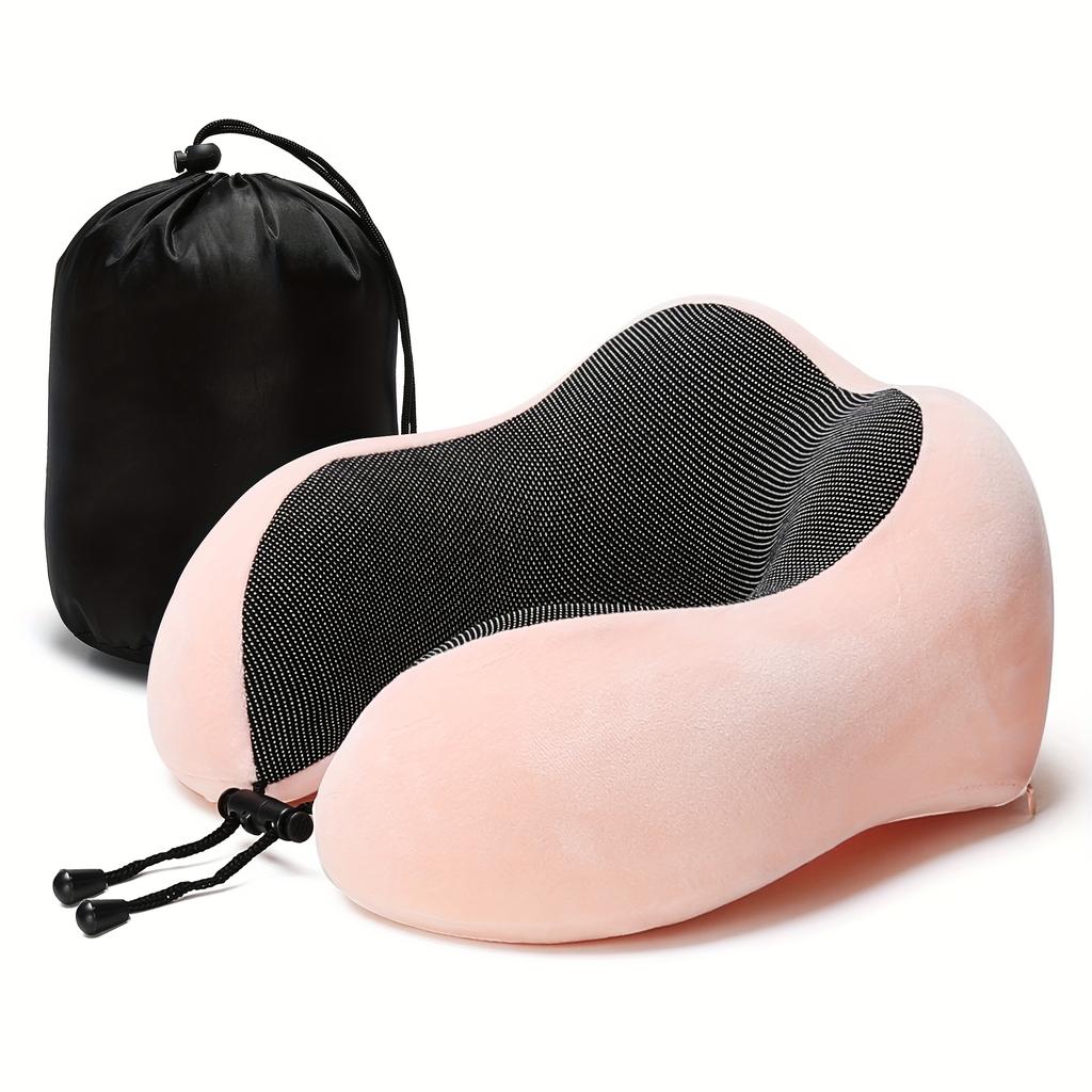 1pc U Shaped Memory Foam Neck Pillow, Soft Travel Pillow Neck Cervical Airplane Pillow, Cervical Travel Bedding Pillow