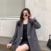 Костюм с разрезом на спине, черный пиджак и куртка для женщин с весенне-осенним дизайнерским темпераментом
