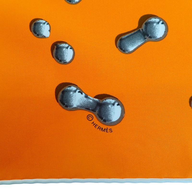 HERMES   шарф Оранжевый шелк Женский