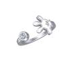 New 925 Silver Ring Zircon Shell Honey Jar Bow Ring Original S925 Finger Wedding Ring DIY Women's High Jewelry Gift