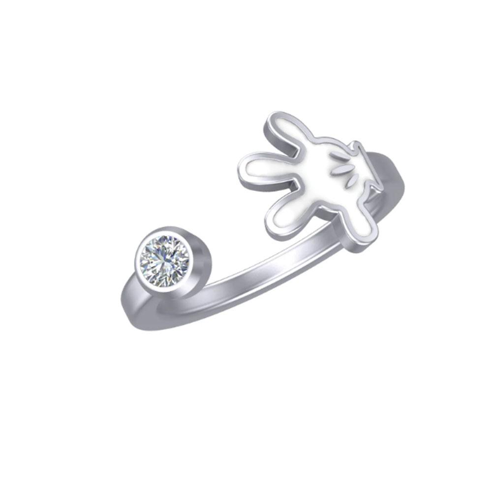New 925 Silver Ring Zircon Shell Honey Jar Bow Ring Original S925 Finger Wedding Ring DIY Women's High Jewelry Gift