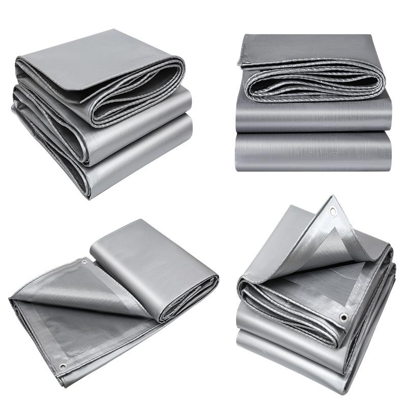 Thickened Sunshade Tarpaulin Truck Outdoor Sunscreen Tarpaulin Waterproof Double Silver Sunshade Cloth Rainproof Cloth
