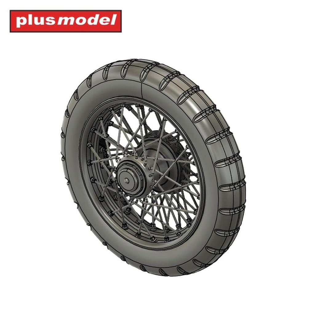 Plus model British Armored Car RR Wheel Set Mon Plastic Model Parts PLMDP3054 1/35 (for Model)