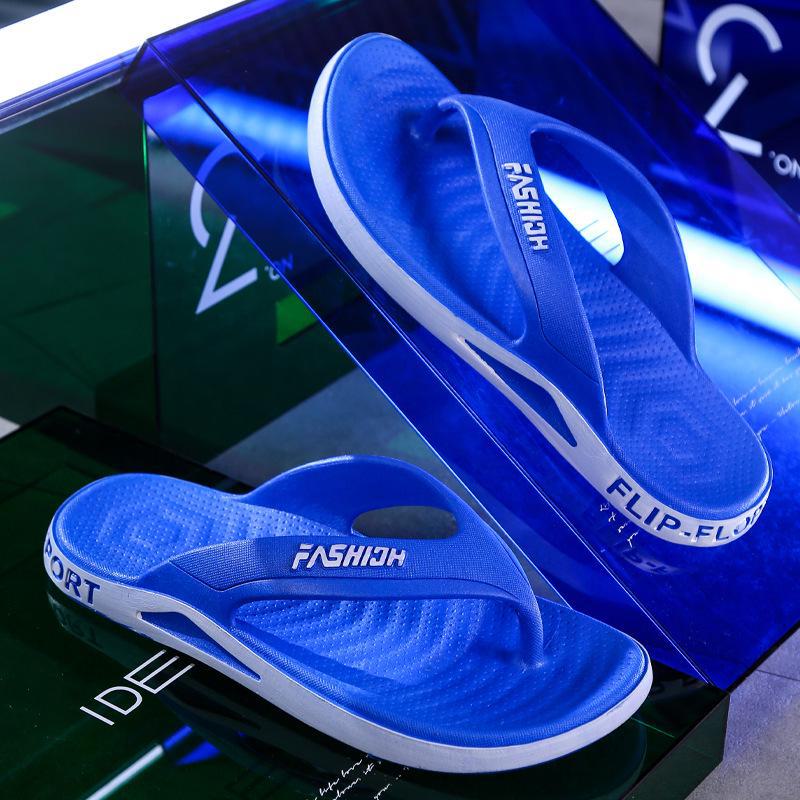 Мужские прочные нескользящие дезодорирующие шлепанцы: Стильная пляжная обувь для летних прогулок или домашнего использования