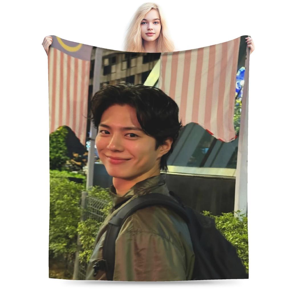 Парк Бо Гом KPOP Плед Bogummy Подарок для фанатов Мягкий Удобный Плюшевый Плед для Дивана Кровати Путешествий Фланелевая Постельная Покрывало