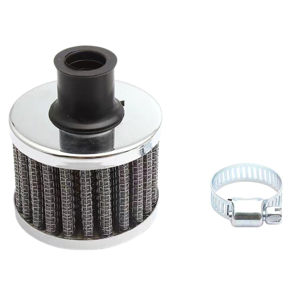 Yuact Mini Air Breather Filter, Air , Power Filter, Scooter, Air Filter, Universal Replacement, 0.5 Inch (12 Mm)