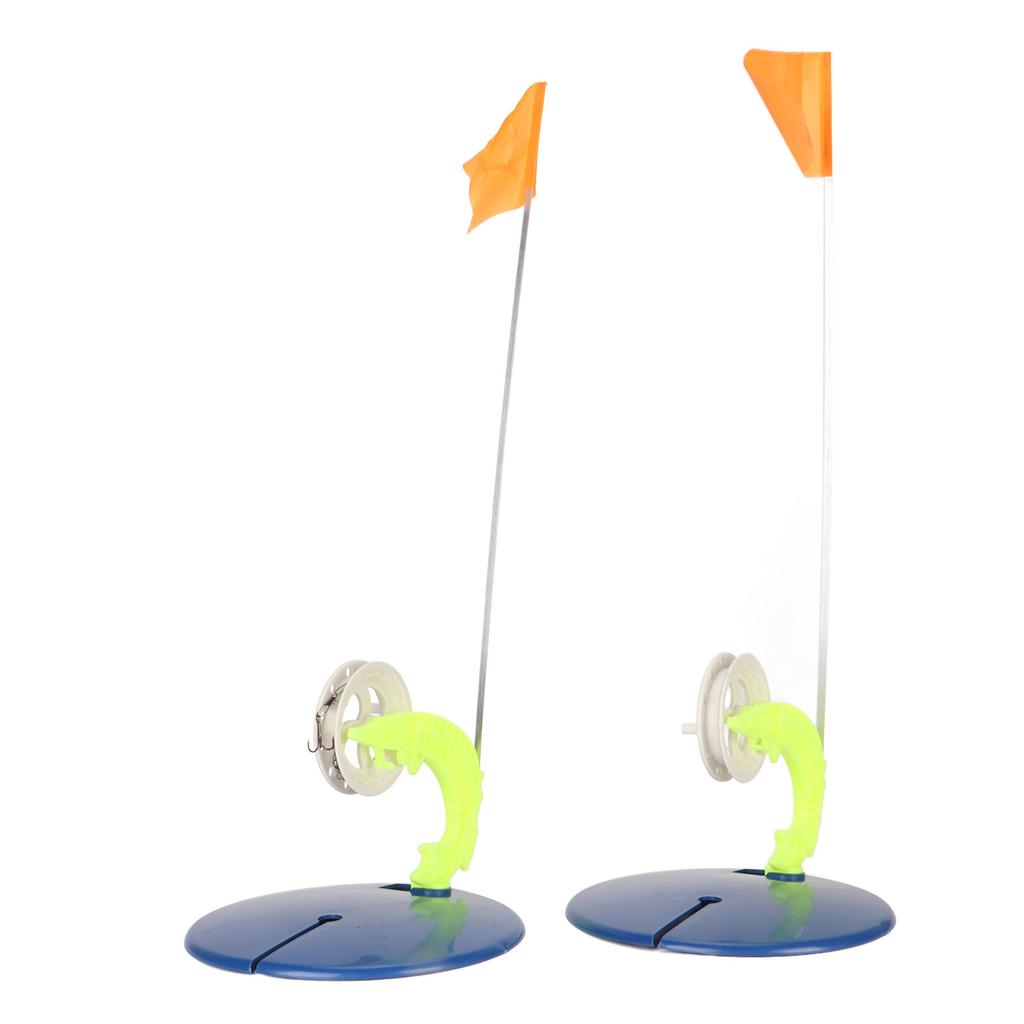 6 Комплектов Флажков для Зимней Рыбалки, Комплект Флажков для Зимней Рыбалки «Свободные руки», Эффективный Индикатор Флажка для Зимней Удочки, Портативный Флажок для Рыбалки