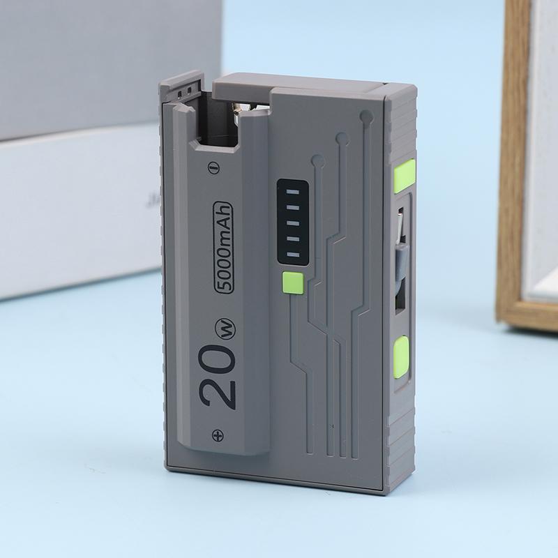 Зарядный кейс для аккумуляторов 21700 DIY Корпус Power Bank 20 Вт Type-C Быстрая зарядка Универсальный комплект для мобильного телефона - Аккумуляторы в комплект не входят