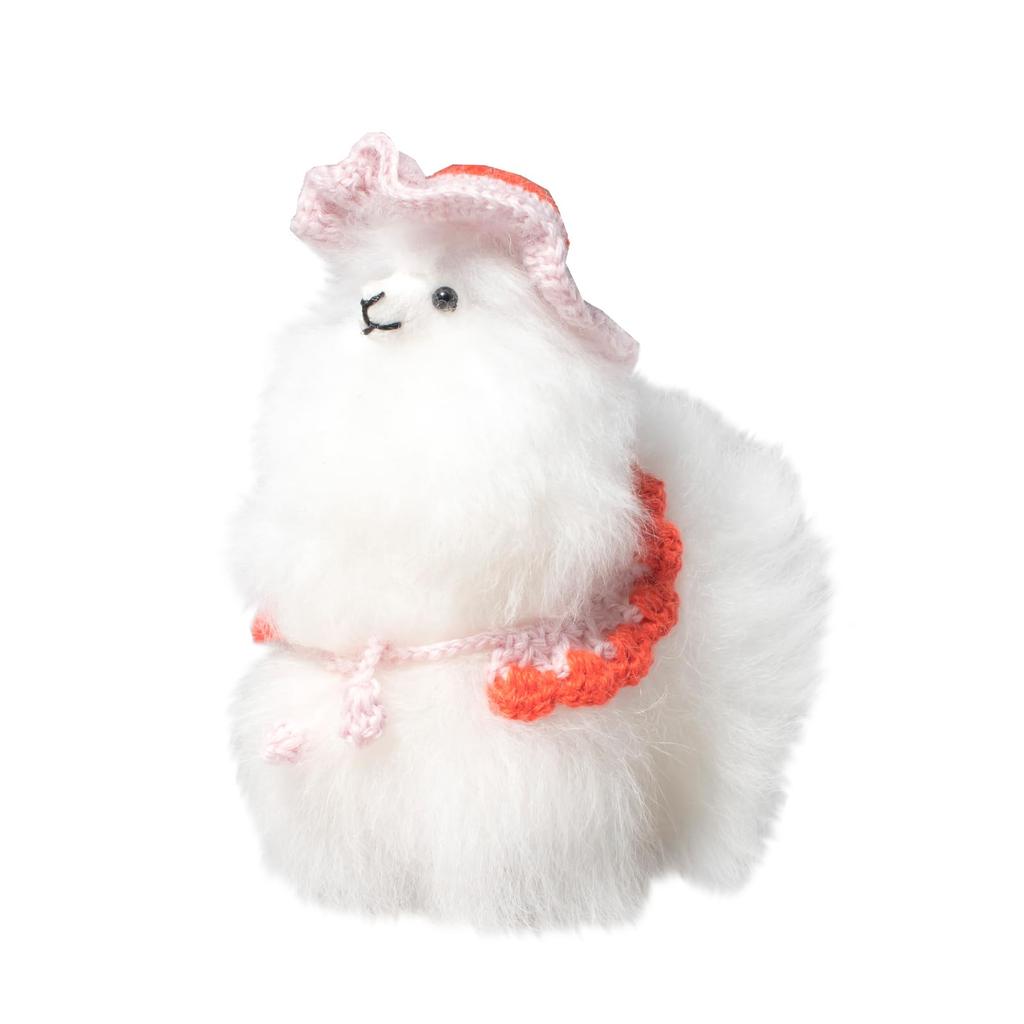 Мягкая игрушка-животное, обнимающая, милая, альпака, натуральный мех альпаки, пушистая текстура, ручная работа перуанского мастера, очень милый подарок, гипоаллергенный, для взрослых, милый