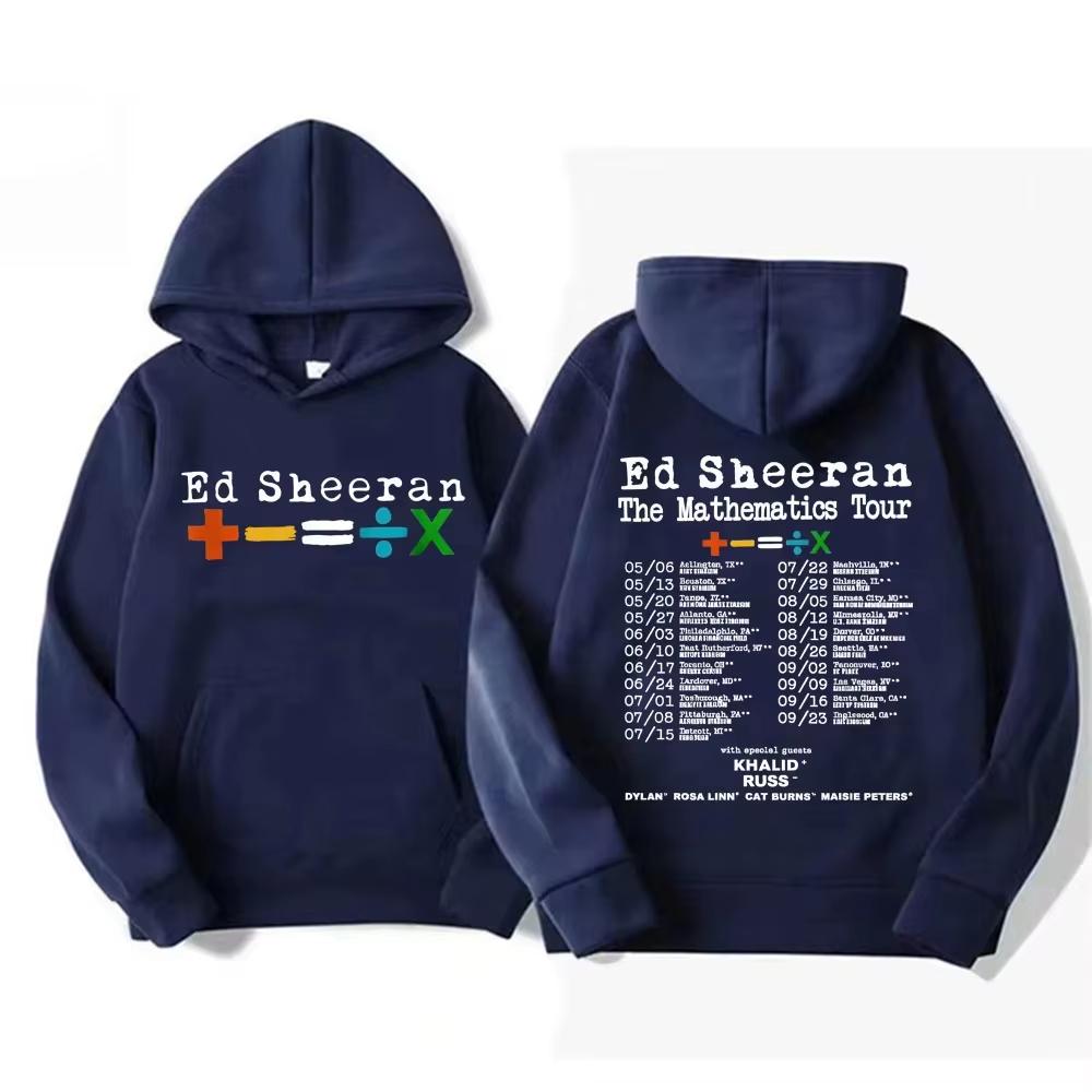 2026 Hot Sale Ed Sheeran Mathematics Tour 2026 Double Sided Graphics Hoodie Men Women Fashion Aesthetic Comfort Hoodie
