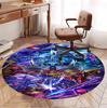 Transformers Pattern Round Rug, Indoor/Outdoor Mat, for Picnic, Gameroom, Bedroom, Office, Living Room, Home Decor Carpet, Birthday Gift